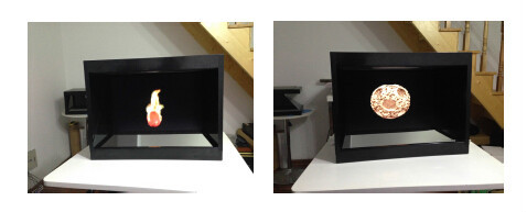 Màn hình ba chiều 3D 19 "180 độ 3D cho đồng hồ trang sức