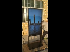 Màn hình cảm ứng gắn tường ngoài trời QLED kỹ thuật số, liên kết quang học, trình phát quảng cáo