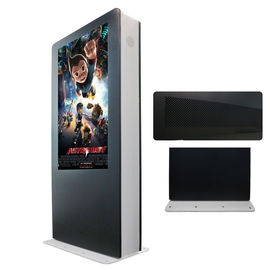 2000 Nits Outdoor Video Kiosk , Ultra Thin Outdoor Digital Totem With Touch Function
