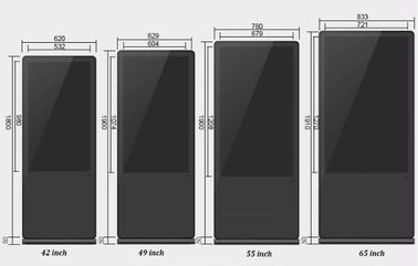 All In One Lcd Touch Screen Kiosk 43 Inch For Mall Wayfinding Floor Standing Type