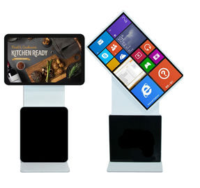 43" 1920x1080 Lcd Wifi 4G Rotating Advertising Kiosk