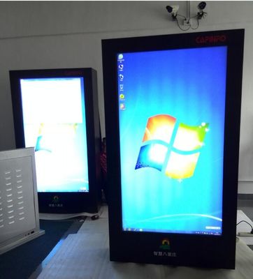 PCAP Interactive 75 Inches Outdoor Digital Signage 2500nits With AC System
